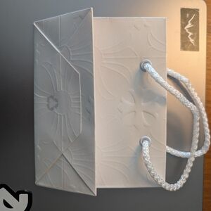Chrome Hearts elegant White Gift Bag with Embossed Design